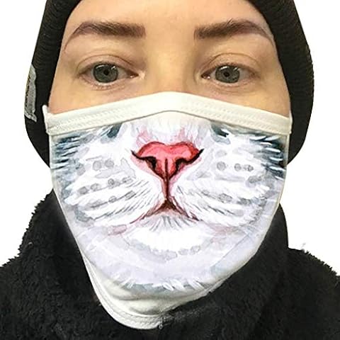 Dogmasks 2 Pack Pug Outdoor Masks Cotton Halloween Party Face_Mask Multi-Purpose (D) Cover