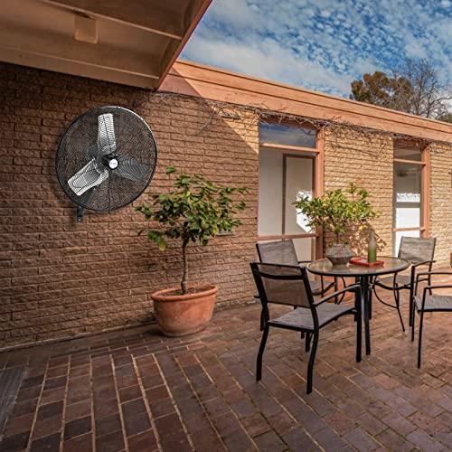 Image of BILT HARD 24 in. Wall Mounted Outdoor Fan 6300 CFM, 3-Speed Heavy Duty Industrial Outdoor Weatherproof Fan with GFCI Plug for Commercial, Garage, Patio and Gazebo