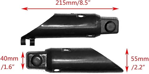 Miniatura 6 de PRO BAT Protector de suspensión de horquilla delantera Protector de plástico para CRF50 XR50 Pit Dirt Bike (negro)