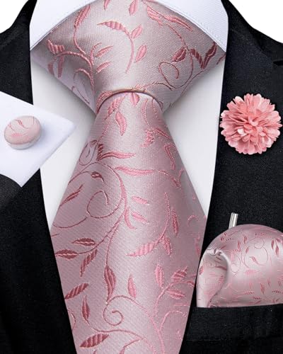 Image of DiBanGu Mens Zipper Tie Silk Pre-Tied Necktie with Gift Box