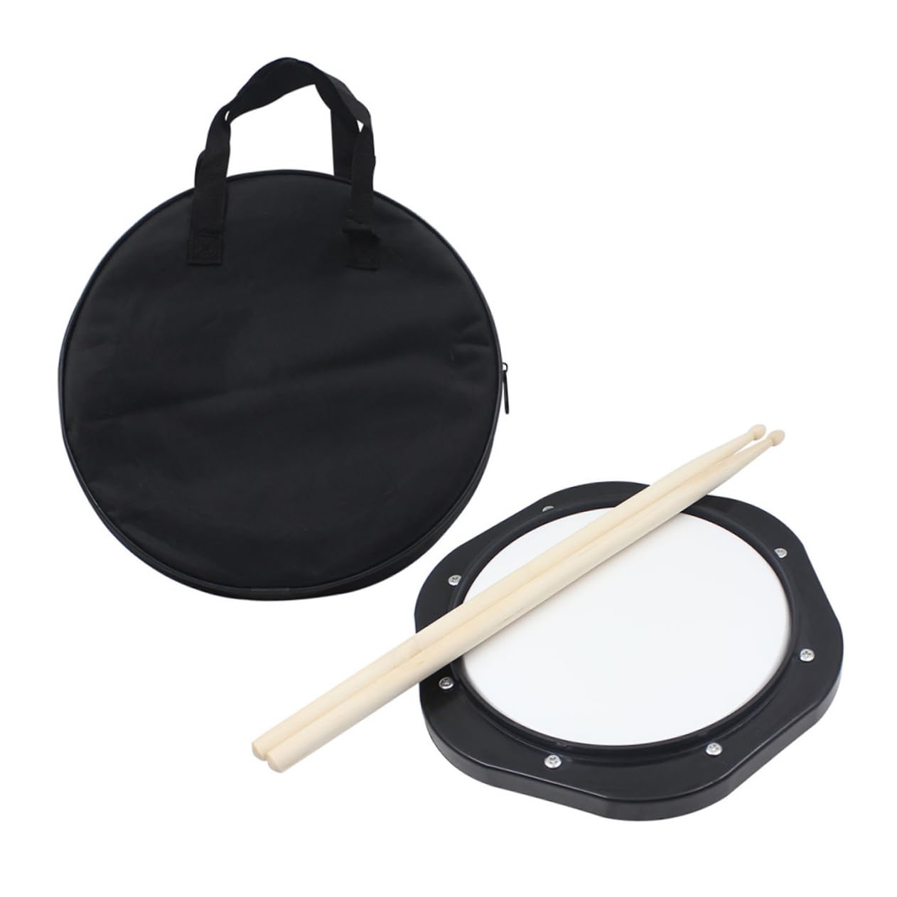 Pad de Práctica Silencioso de 10 Pulgadas Bolsa, 1 Juego