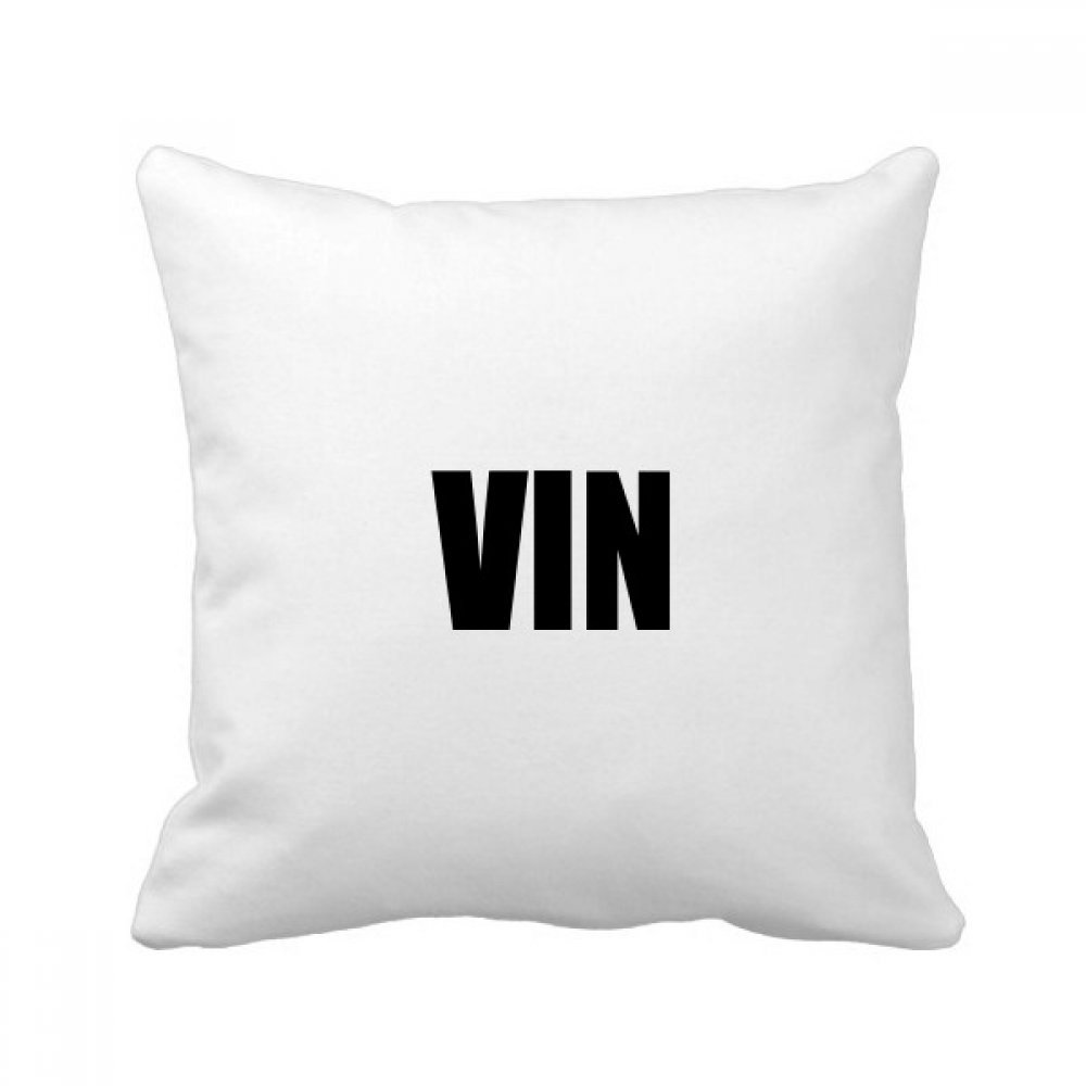 Coussin carré noir 40x40 cm imprimé nom pays vin multicolore pour canapé