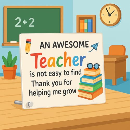 Teacher Day Gifts – Frosted Acrylic Plaque with Nut Stand by tinydabba - 7