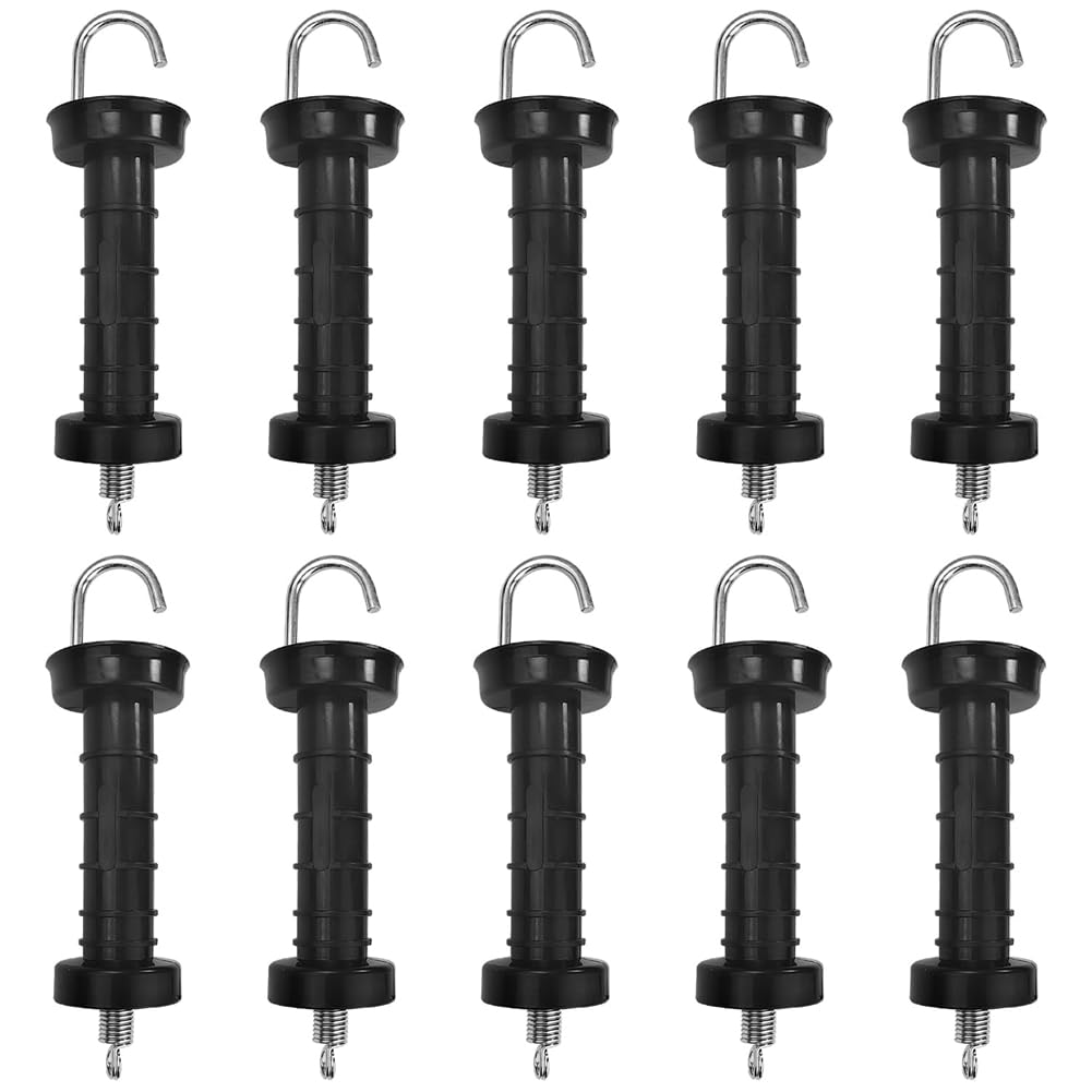 Ctrlzs 10 Pcs Gate Handle Door Handle For Electric Fence, Insulated Spring Tension, Replacement Accessories For Fencing, For Pasture