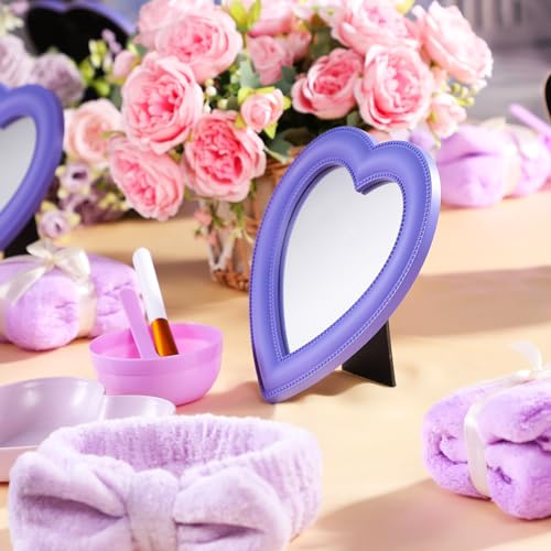 GlikCeil Espejos en Forma de Corazón Morados, Pack de 8 miniatura 5