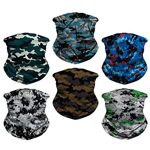 Image of Neck Gaiter for Men Women Headwear Bandana Head Wrap Face Scarf Mask Cover Warmer Balaclava-Seamless & Versatile