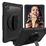 Kebiory for TCL TABMAX 10.4 Inch Tablet Case,Shockproof 360 Rotating Stand Hand&Shoulder Strap Kids Friendly Case for Nokia T20/Nokia T21/TCL Tab...
