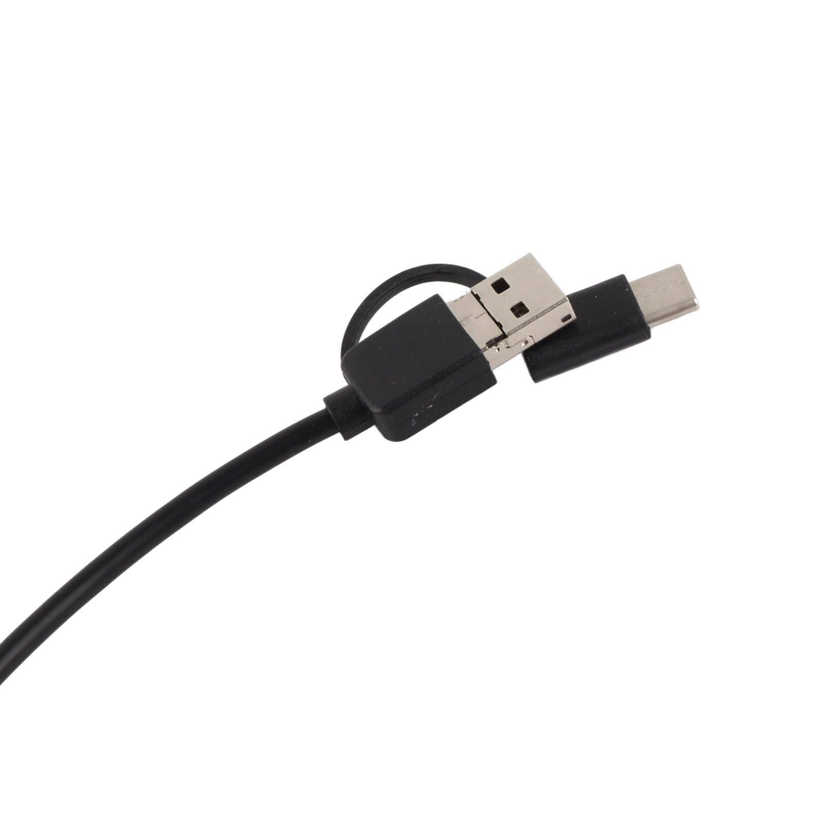 Endoscopio Endoscopio Impermeabile con Obiettivo 3,9 Mm con Fotocamera Ad Alta Definizione, 6 Luci a LED, Compatibile con Android, Tipo C (Filo morbido 1 metro)
