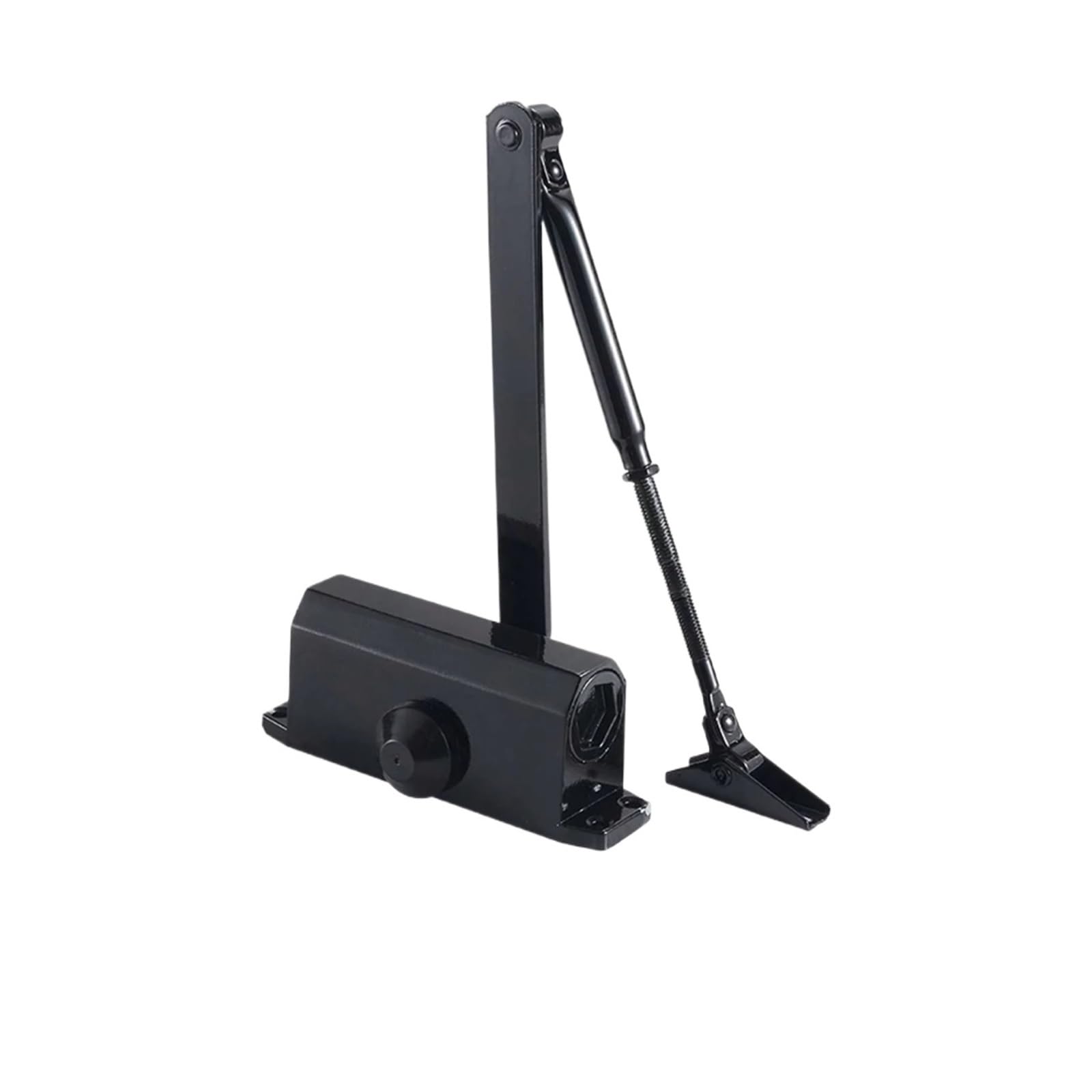 Rugaikerba Positioning Black M Hydraulic Door Closer, Mute Soft Closing Hardware