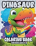 Dinosaur Coloring Book for Kids Ages 2-8: 30 Coloring Pages!, Easy, Cute Baby Dinosaur Coloring Book, fun for Toddlers and Kids Ages 2-8, Early Learning, Preschool and Kindergarten