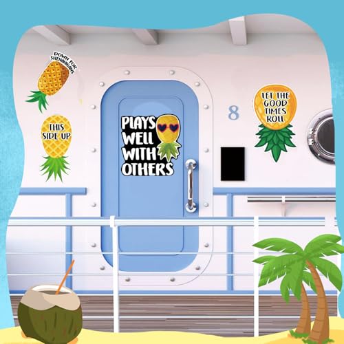 Imanes decorativos piña grandes set 4 piezas miniatura 5