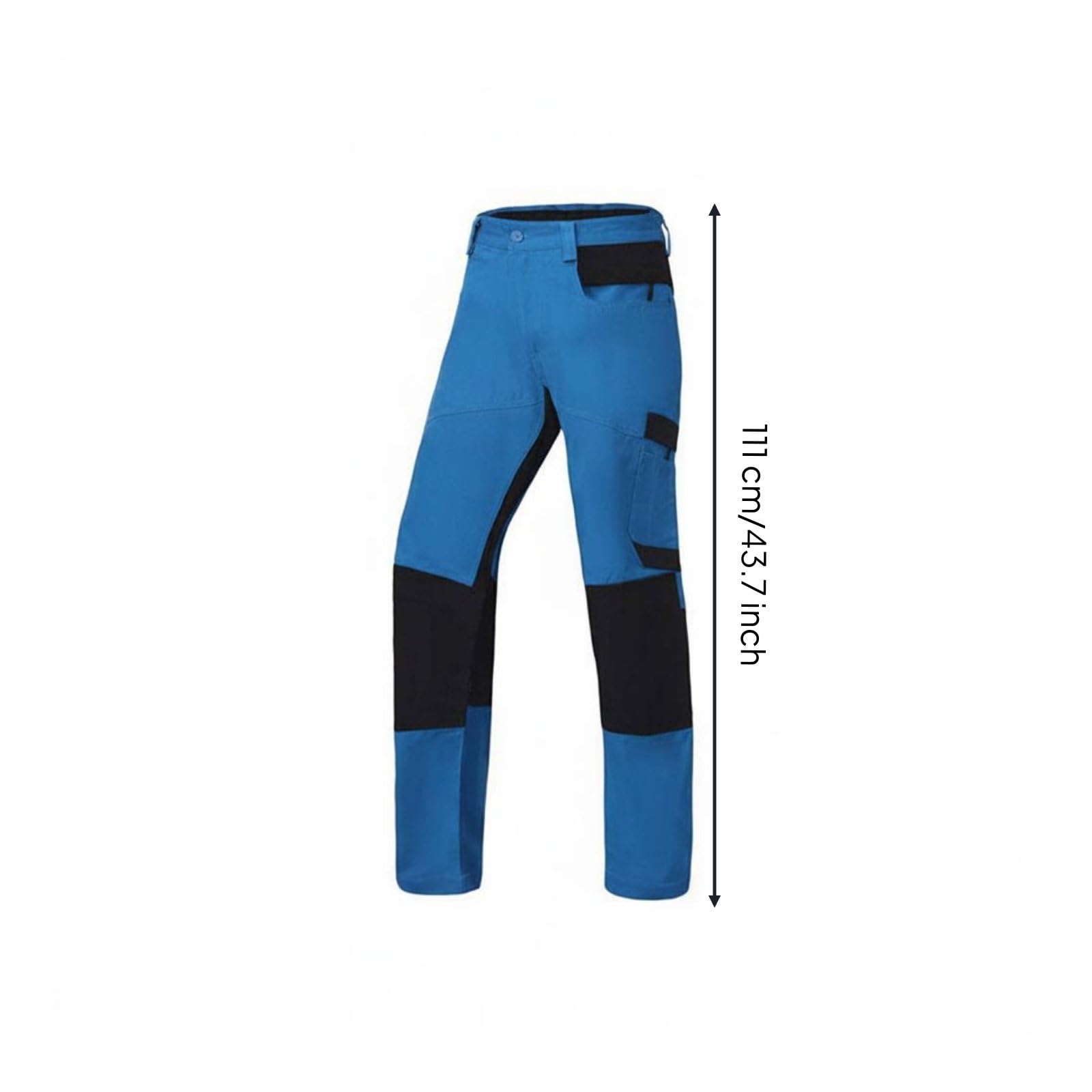 LOVIVER Arbeitshose Sicherheitshose Forsthose Schutzhose mit Mehrlagigem Schild aus Polyester PE Und Polypropylen für Waldarbeiten Holzbearbeitung Möbelbau Gartenpflege, Light Blue 40