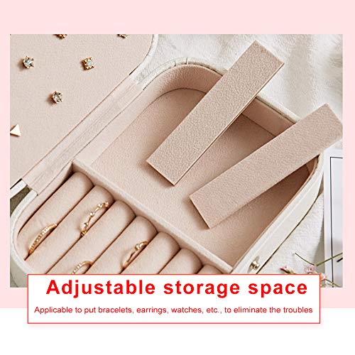 Goodjobb Organizer Display Storage Case Caixa de jóias de 2 camadas Simple Ring Ear Stud Plate para