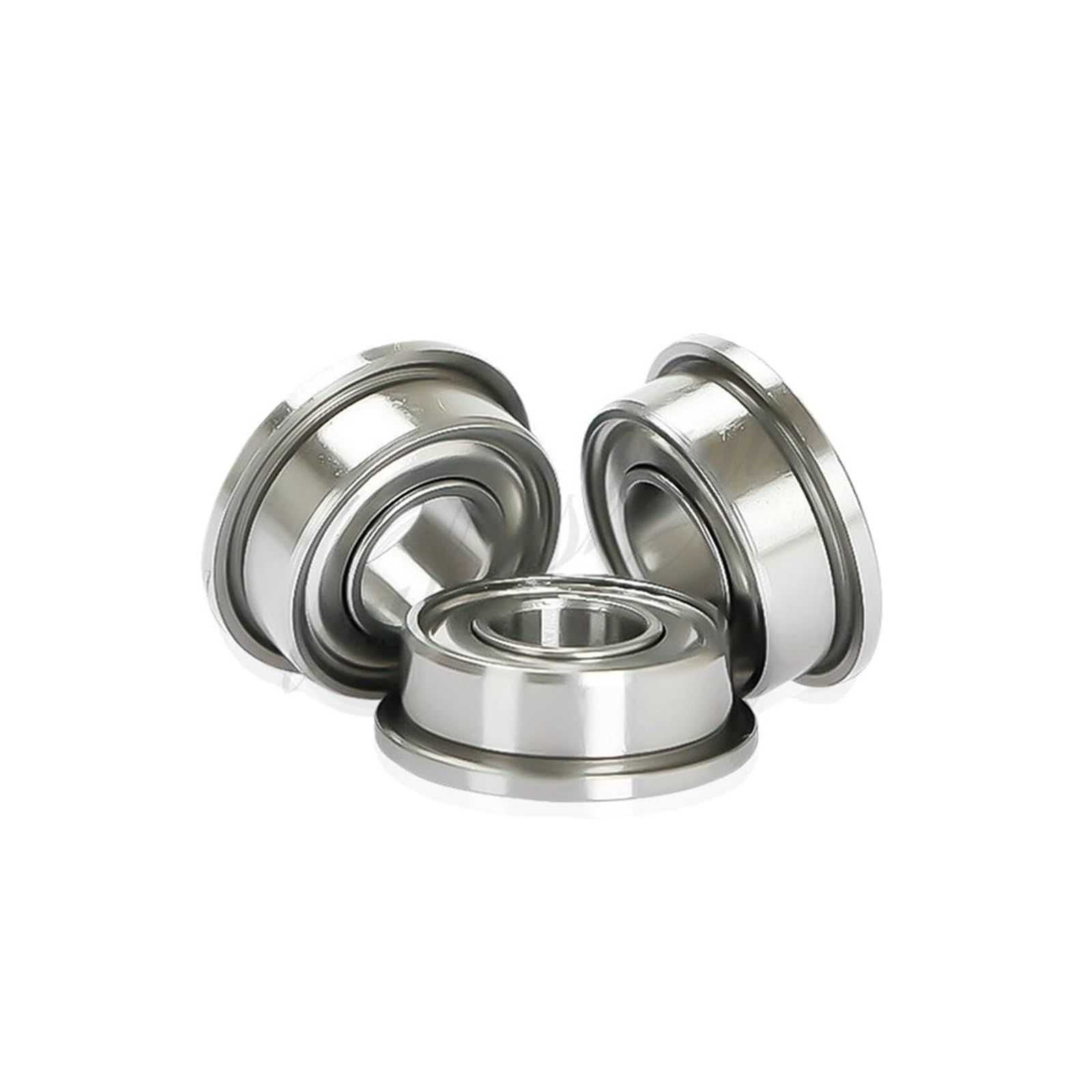 Bearings, 10pcs No Cover F682ZZ F683ZZ F684ZZ F685ZZ F686ZZ F687ZZ F688ZZ F689ZZ Flange Ball Bearing Thin Wall Metal Shield(Normal Quality,F688zz 8x16x5mm)
