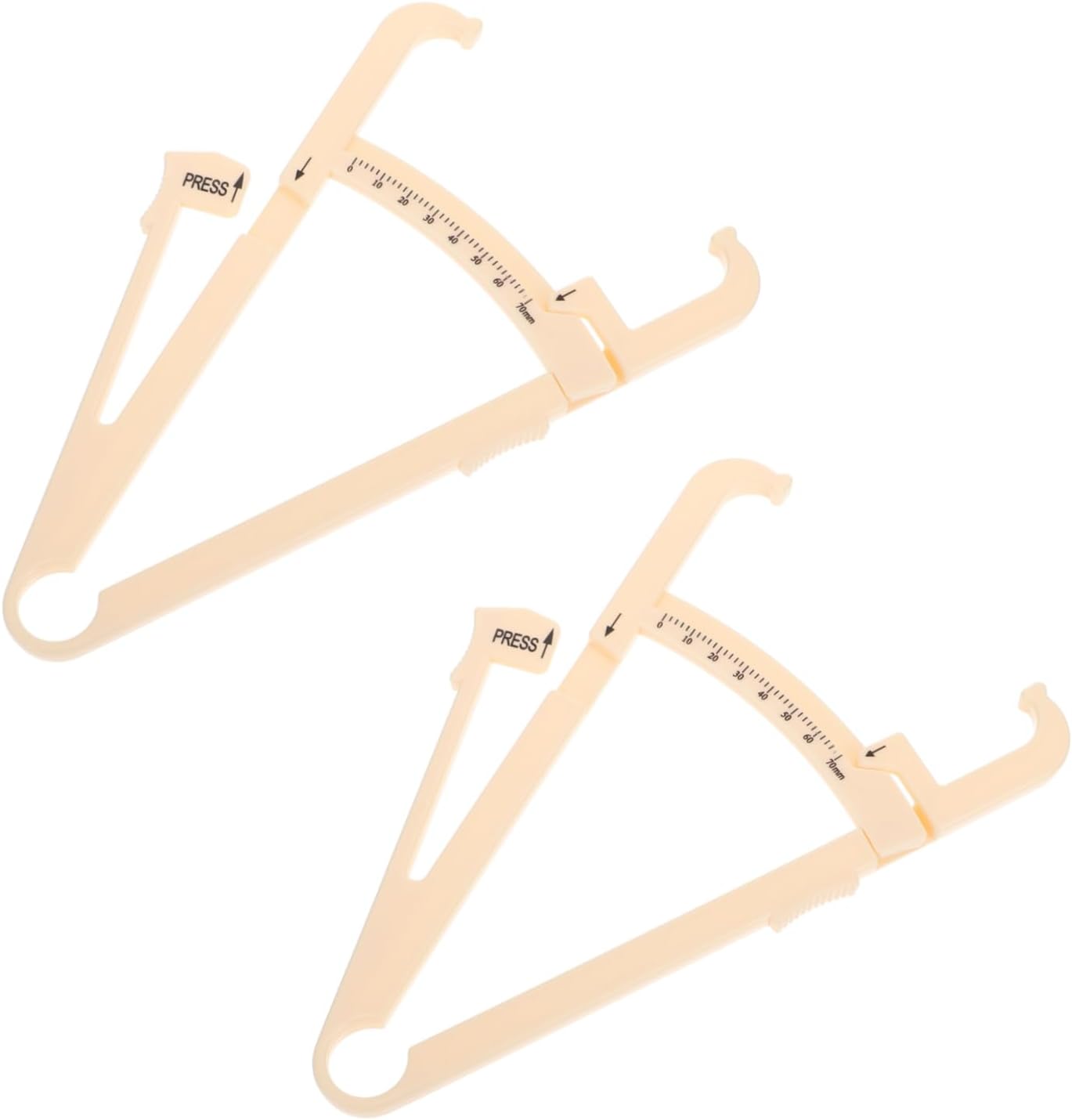 FOMIYES 2pcs Handheld Caliper Measurement Device Skinfold Caliper for Men Women
