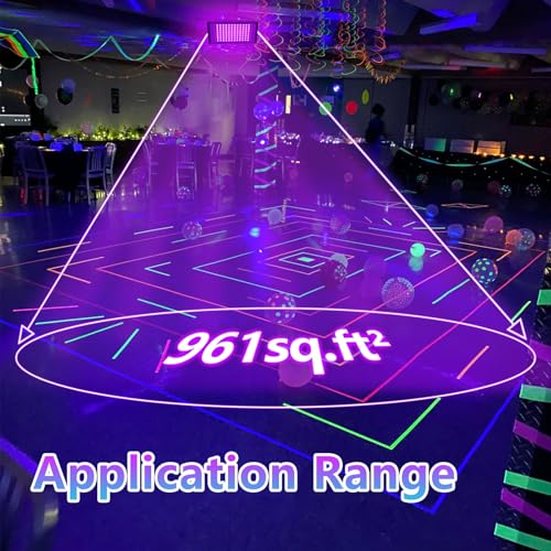 Image of 100W 1Pack Black Light for Glow Party and Halloween Decoration