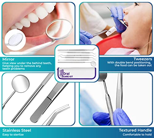 Teeth Cleaning Plaque Removal Kit, Oral Care for Personal Use 6Pcs - Image 6
