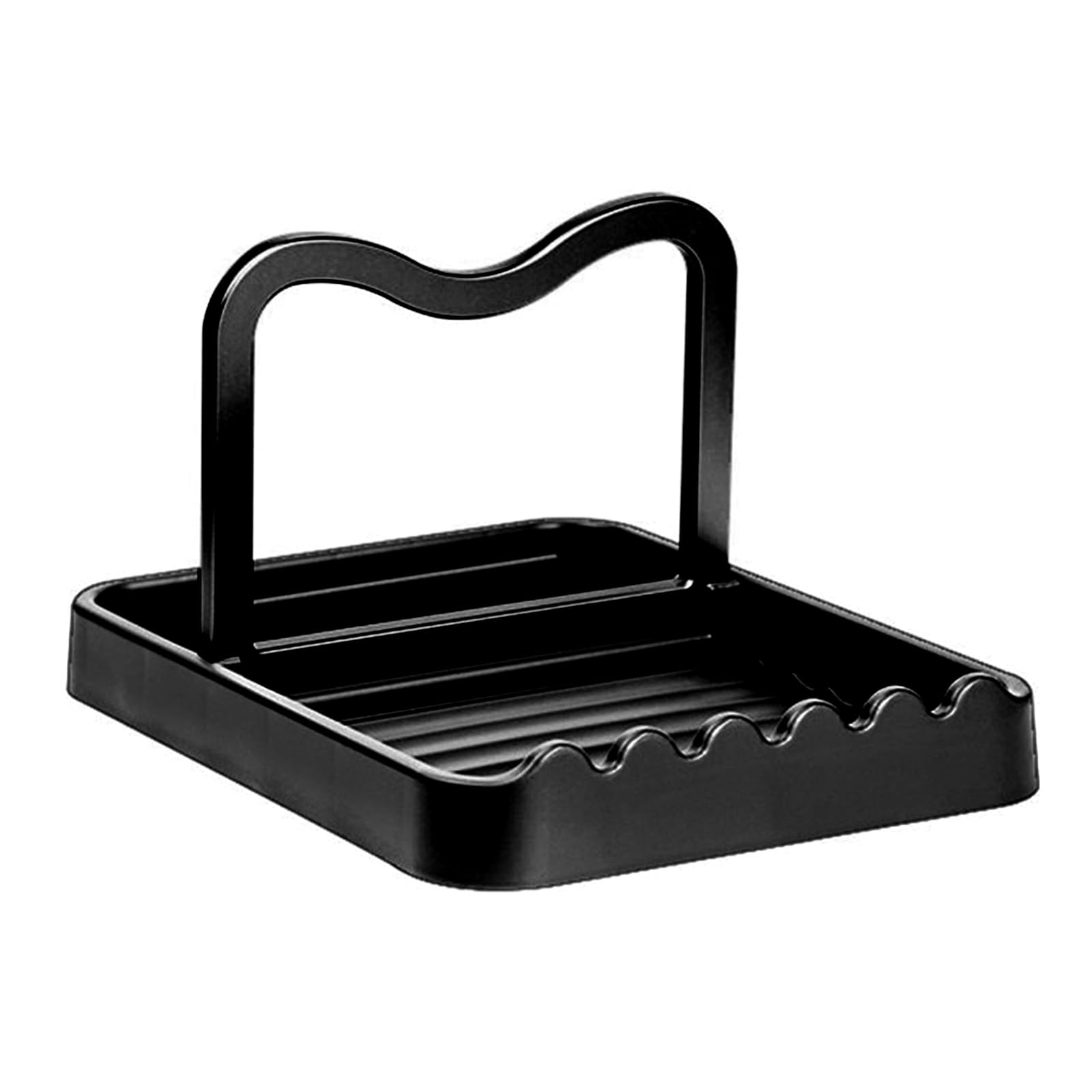 Buxuaaaa Stackable Pots Lid Stand for Spoons Spatulas Countertop Organiser Quick Installation Kitchen Counter Accessory Space Saving Cookware Storage Shelf