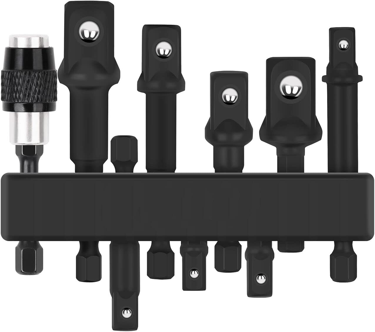 Hakkin 3PCS Impact Grade Socket Adapter/Extension Set Turns Power Drill ...