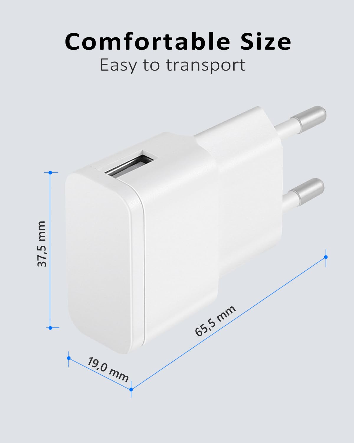 GOOBAY 71692: USB-oplader, 5 V, 2,4 A, auto, set, 2 USB-poorten bei
