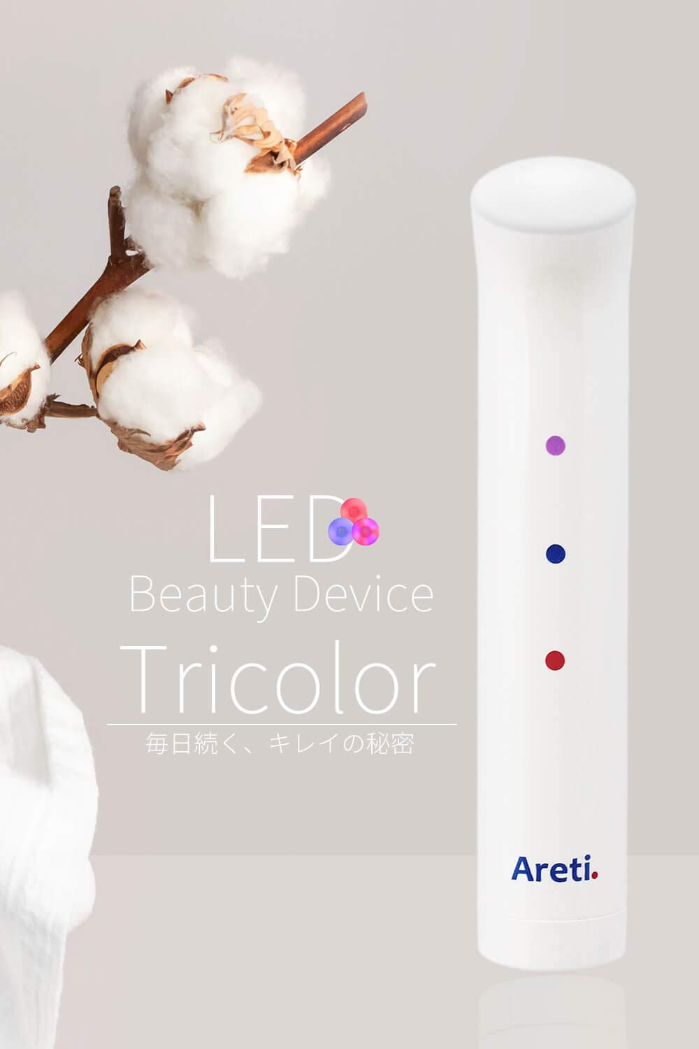 Areti  光美顔器　防水仕様 Amazon.co.jp: Areti アレティ 美顔器 3色LED 温熱 微振動 目元 多機能