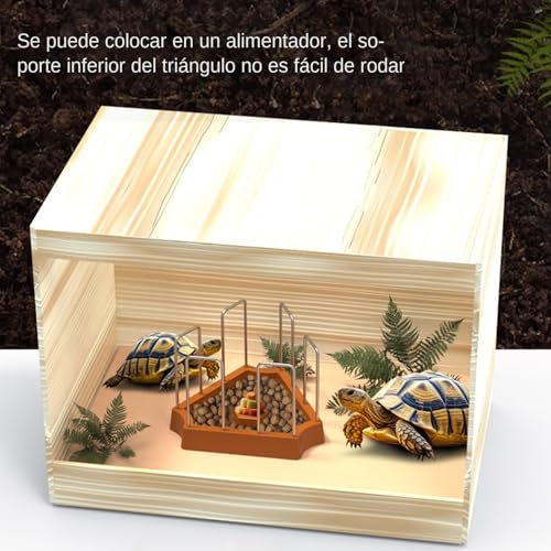 Tränke für Schildkröten, Wasser- und Futterschale für Reptilien, Schildkröten, dreieckiges Futterzubehör für Haustiere: Eidechsen, Schlangen, Krabben-8
