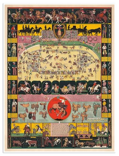 Evolution of the Cowboy Life Rodeo Graphic Print by Jo...