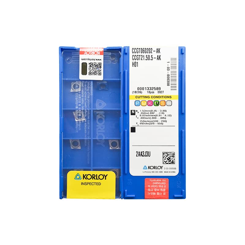 KORLOY 100% Original CCGT CCGT06 CCGT0602 CCGT060202 AK CCGT060202-AK H01 Diamond inner hole blade for aluminum