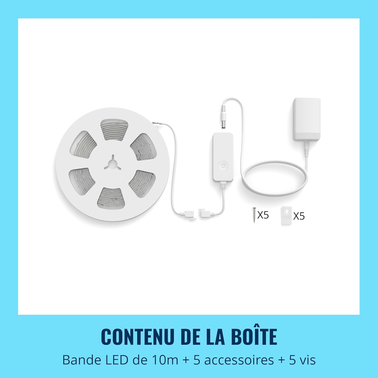 WiZ, Ruban LED Connecté, 10 Mètres, 16 millions de couleurs et nuances de blanc, avec détecteur de mouvement, Contrôle possible par la Voix, App, Alexa, Google Assistant et Apple HomeKit