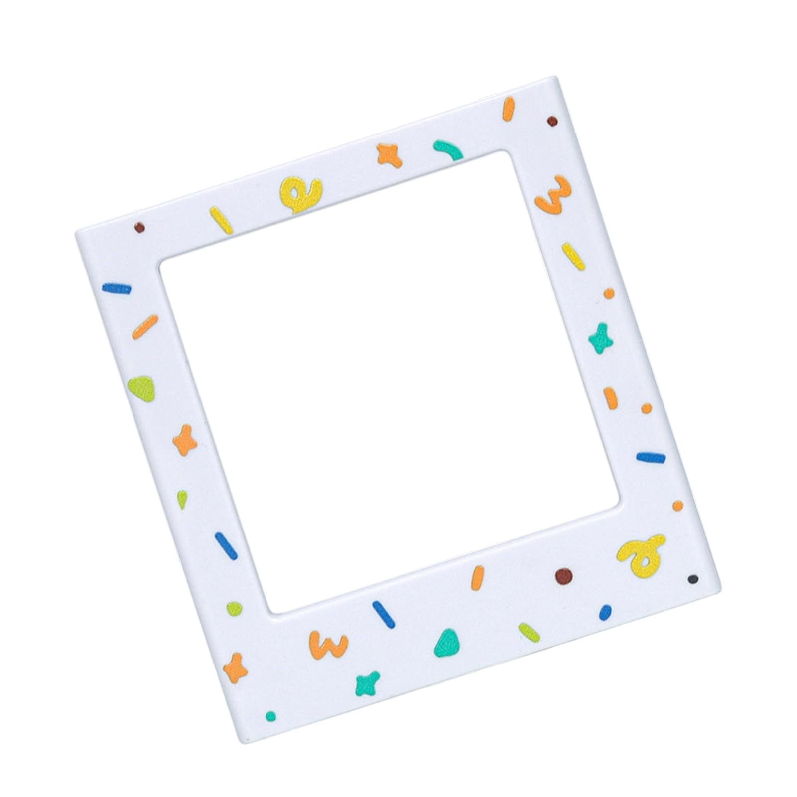 Attachment Photo Frame Square Design with Decorative Borders for Refrigerator Display HassleFree Installation Not Damage Multiple Design Frame