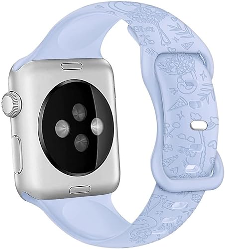 Miniatura 6 de Bandas grabadas de flamenco con correas estereoscópicas compatibles con Apple Watch de 1.496 pulgadas, 1.575 pulgadas, 1.614 pulgadas, correa de