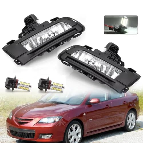 Feu antibrouillard LED pour Mazda 3 BK Axela 2007-2009 phare avant éclairage de route 1 paire