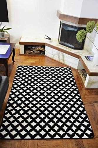 Tapis de salon facile à nettoyer rugsx Sketch F757 diamant 180x270 cm