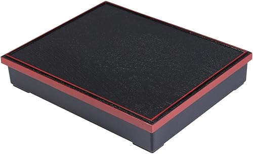 Cabilock Caja Bento japonesa de tamaño mediano con 5 compartimentos, contenedor de plástico para preparación de comidas y tapa con textura de grano