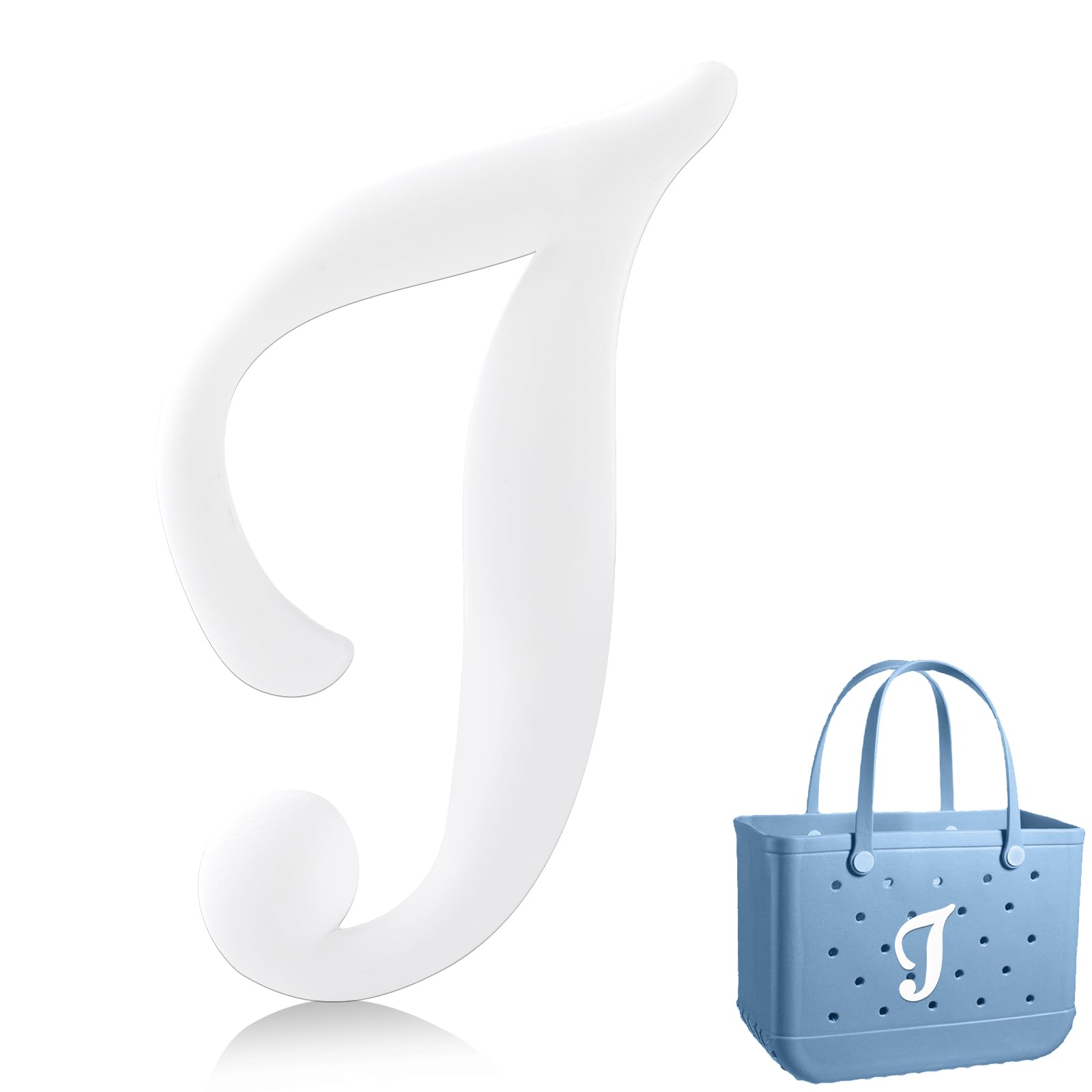 Personalize Your Bogg Bag with ALKNOT 3D Alphabet Lettering Charms - White DIY Decorative Set