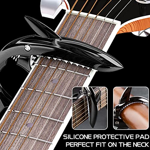 Capo pour guitare, Capodastre de requin, Capo de guitare+3 médiators+Cordes en acier de qualité supérieure guitare… - Les Beatles, Paul McCartney, John Lennon, RIngo Starr, George Harrison Capo pour guitare, Capodastre de requin, Capo de guitare+3 médiators+Cordes en acier de qualité supérieure guitare… – Image 4