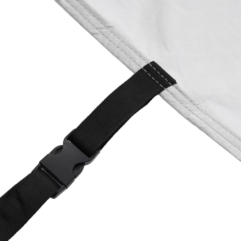 Funda protectora para coche con correa de hebilla, de poliéster transpirable y con revestimiento de poliuretano, impermeable, resistente al viento, para interior