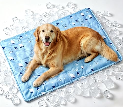 ZeQi Gel-Filled Cooling Mats for Cats Dogs Pets, Water-Proof Surf...