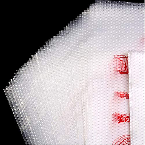 Image of 100 Pcs Polythene Icing Piping Cone for Decorating for Cream Cake Pastry Cupcake Decoration Reusable - Transparent (Pack of 100) (Small)