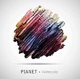 pianeti  PIANET -WATERCOLOR