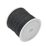 Generic Black Nylon Cord Thread 40m Length 1mm Beading Bracelet Necklace Wire