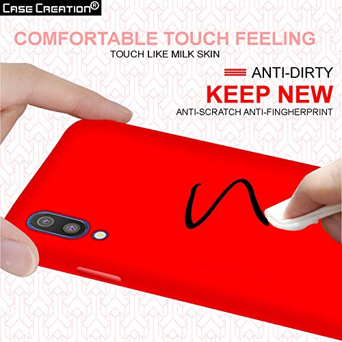 Image of Case Creation Luxurious OG Series for Samsung M10 Case Cover,Anti-Dirty Slim Case Frosted Matte Cute Candy TPU Raised Bezel (Splash of Color) Back Cover for Samsung Galaxy M10 -Wine Red
