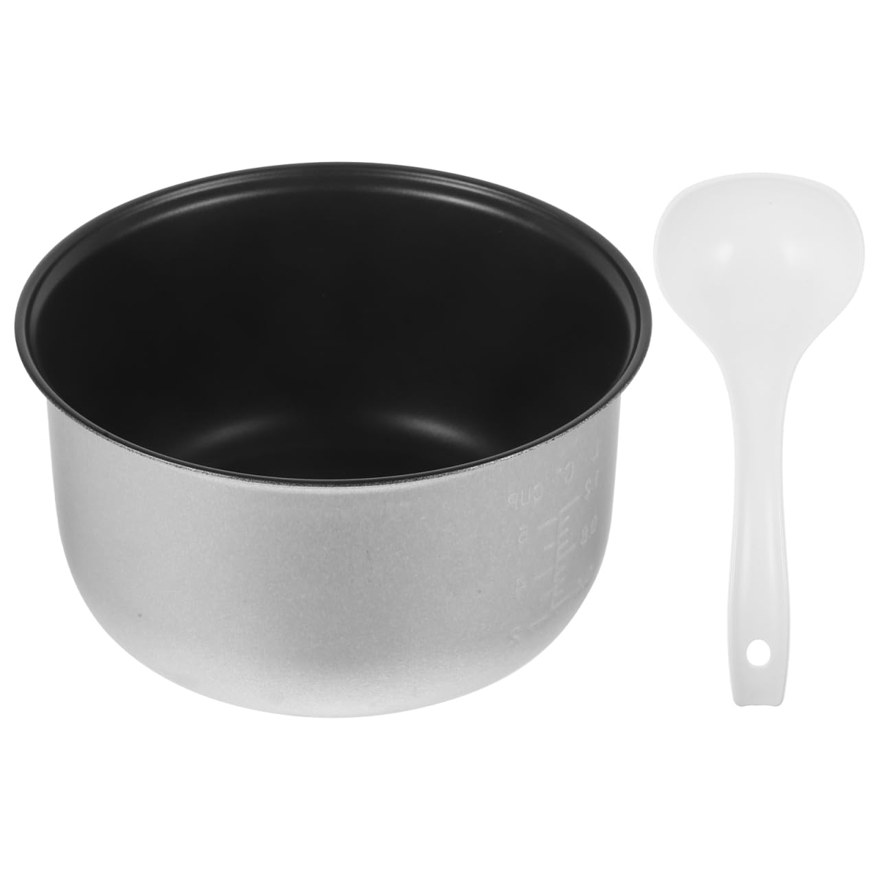 SHOWERORO Rice Cooker Liner Stainless Steel Container Interior Accessories Griddle Grill Accessories Rice Cooker Insert Ceramic Inner Pot Rice Maker Interior Pot Cooker Cooking Pot 3l Metal-image-26