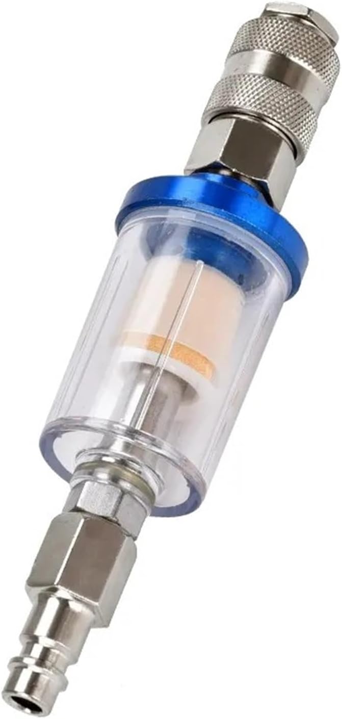 COKYIS 1/4'' Water Oil Separator Air Filter Moisture Trap for Compressor Spray Paint Gun Tool Pressure Parts(with Japan Adapet)
