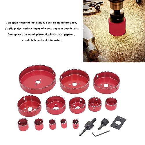 Kit profesional para abrir agujeros con 13 brocas varias medidas miniatura 4