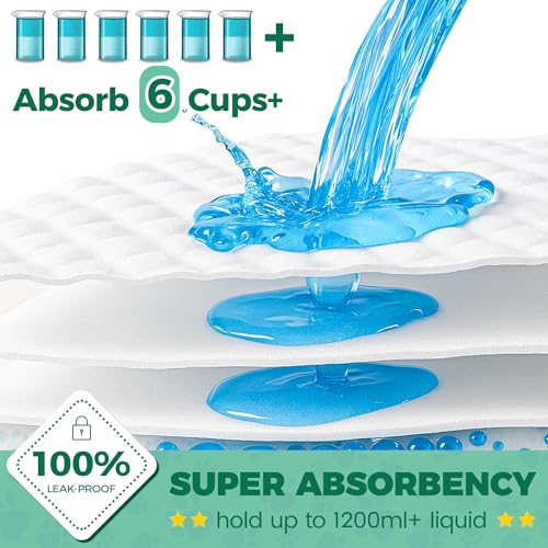 Image of 50 Count Dog Pee Pads Extra Large- 28 inch x 34 inch, Super Absorbent Leak-Proof XL Puppy Pads 50 Pack Quick-Dry XLarge Disposable Pet Potty Training Pads for Dogs, Puppies, Doggie