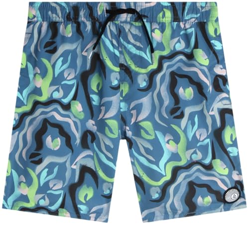 Volcom Boys Swim Trunks - UPF 50+ Quick Dry Board Shorts with Drawstring Waist - Bathing Suit Swimsuit for Boys (Size: 8-16)