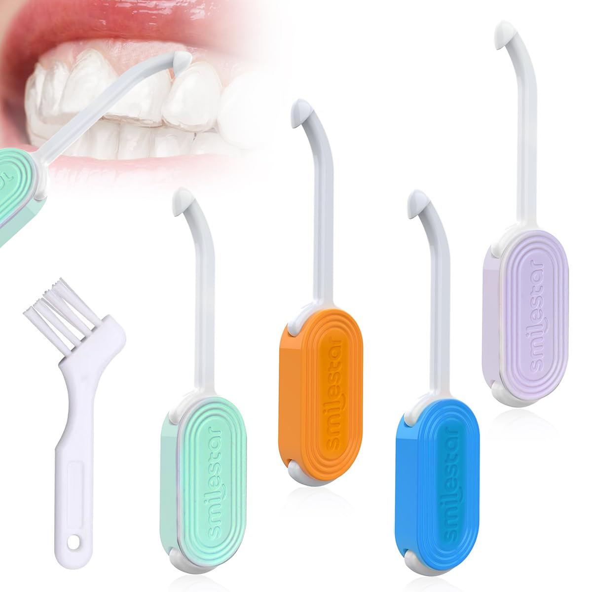 HANNEA® 2 in 1 Aligner Remover Tool & Chewies for Invisalign Braces, Trays, Compatible with Aligners, Retainers, Dentures with Brush, 4 Colors (B0CN6YLJL6) Amazon Price History, Amazon Price Tracker