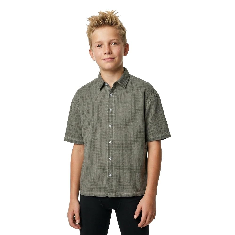 JACK & JONES Overdyed Short Sleeve Shirt 8 Years