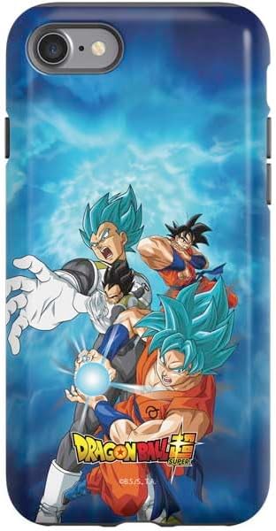 Skinit Pro Phone Case Compatible with iPhone SE (2nd & 3rd Gen) - Officially Licensed Dragon Ball Super Goku Vegeta Super Ball Design